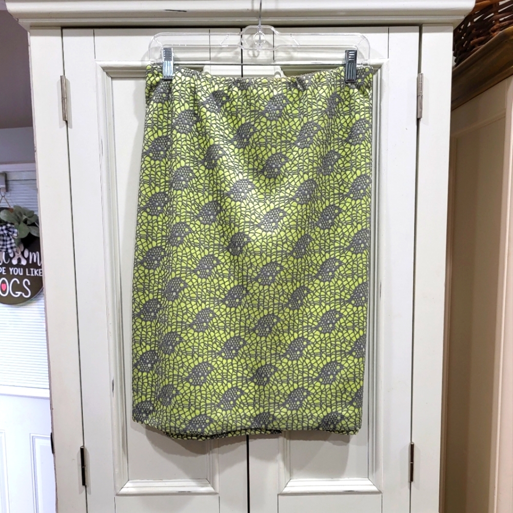 Wassio Grey over Lime Green Skirt